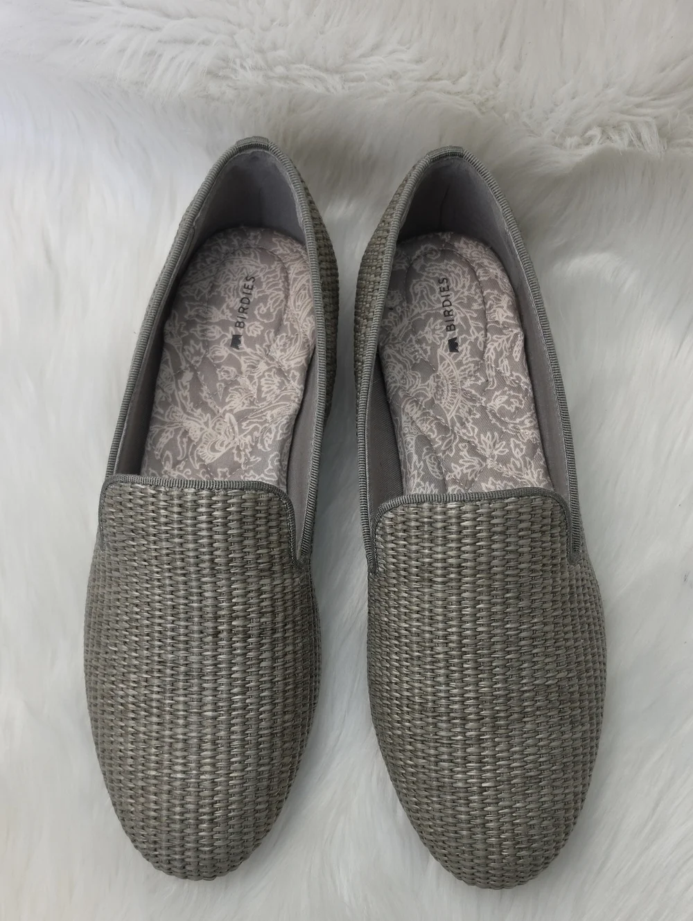 BIRDIES The Starling Cypress Woven‎ Synthetic Raffia Slip On Comfort Loafers 12
